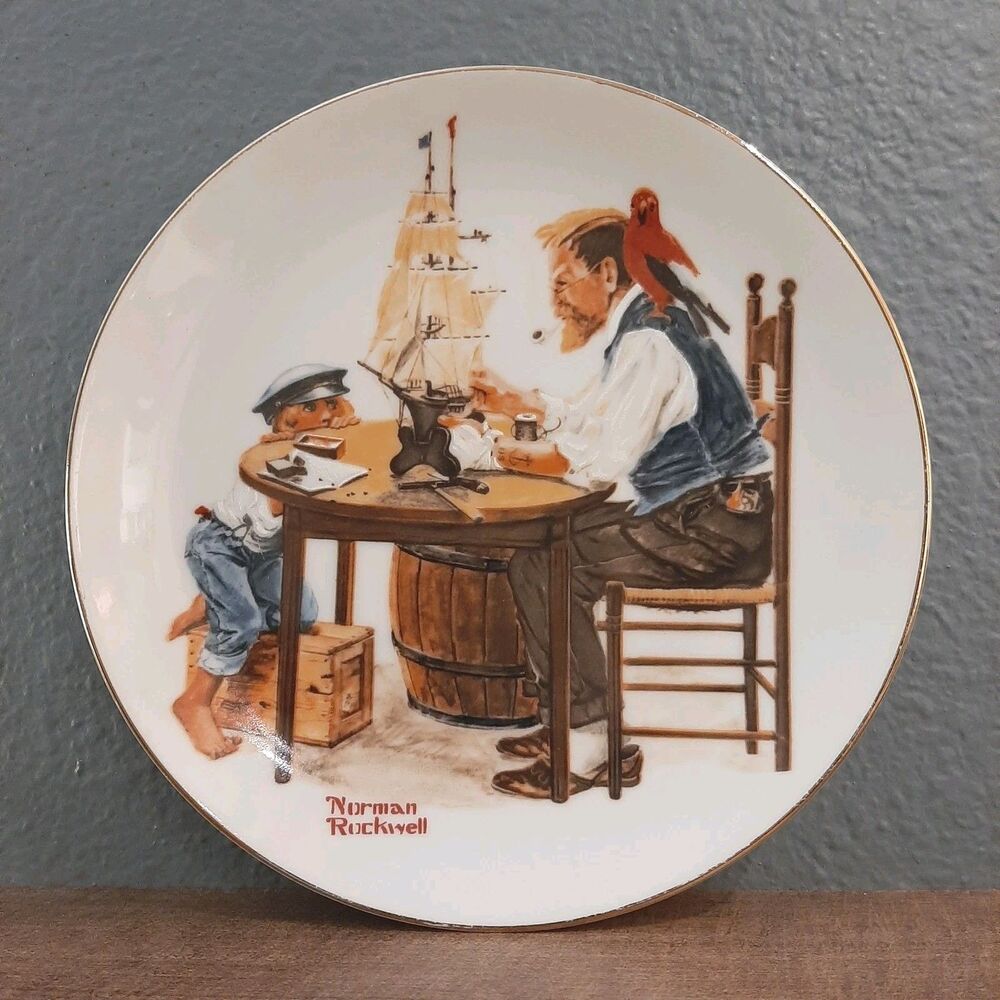 Vintage Norman Rockwell 1982 Decorative Plate "For a Good Boy" Collectible 6.5"